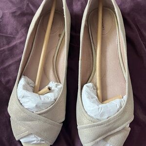 Lands’End Blythe Open Toe Ballet Shoes